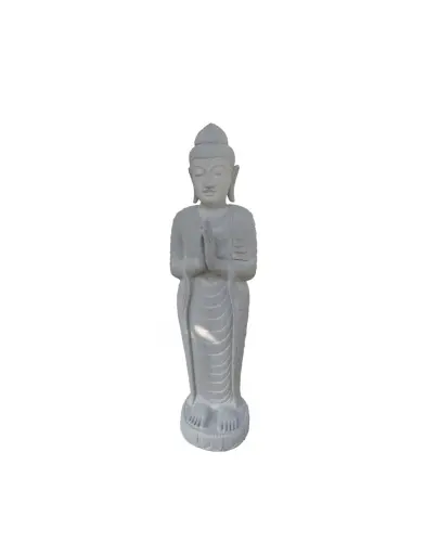 Product image of the product “Standing Buddha made of Riverstone, position Namaskara , H. 119cm. ”